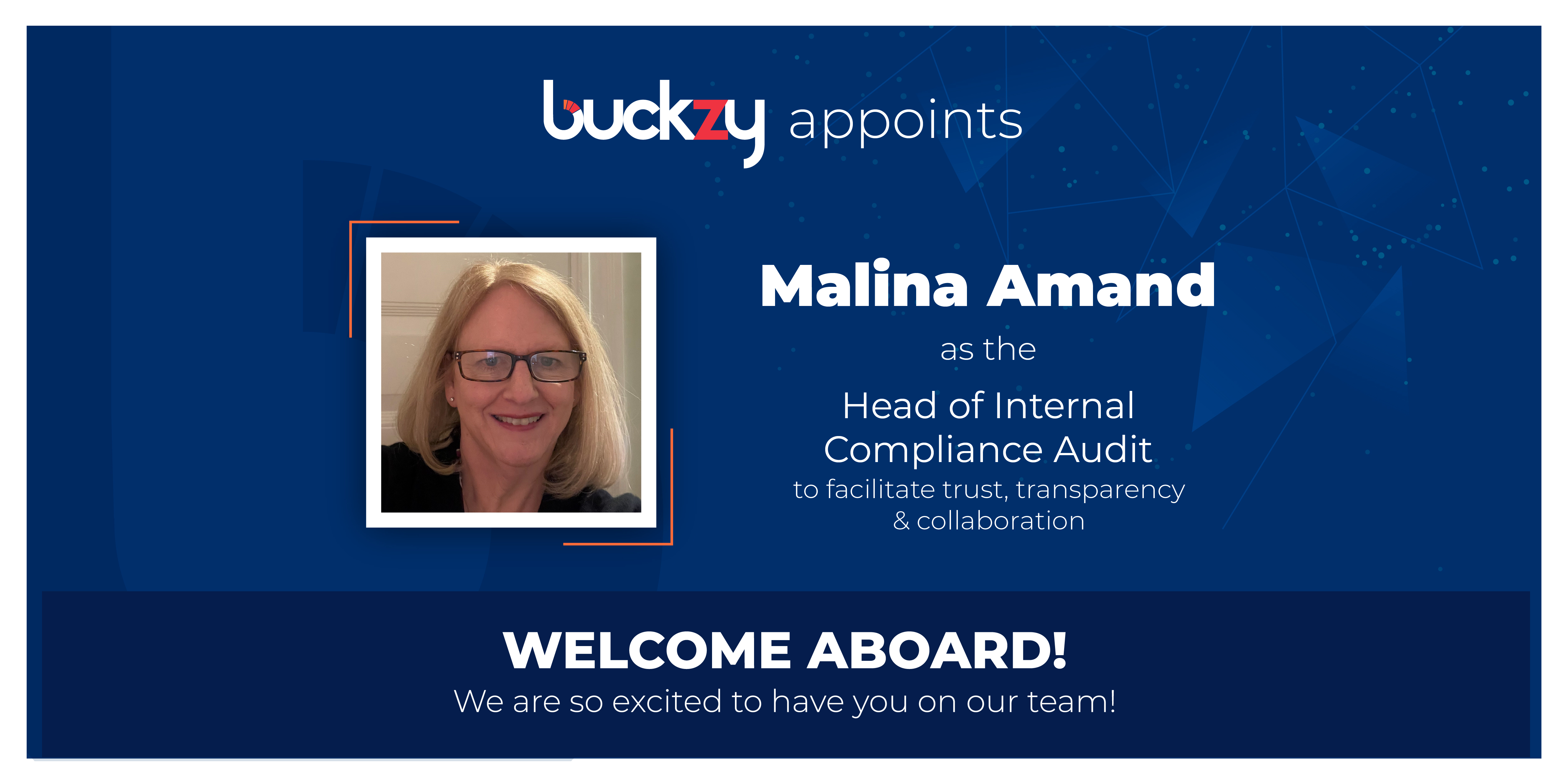 Press release - Malina Amand joins Buckzy Payments
